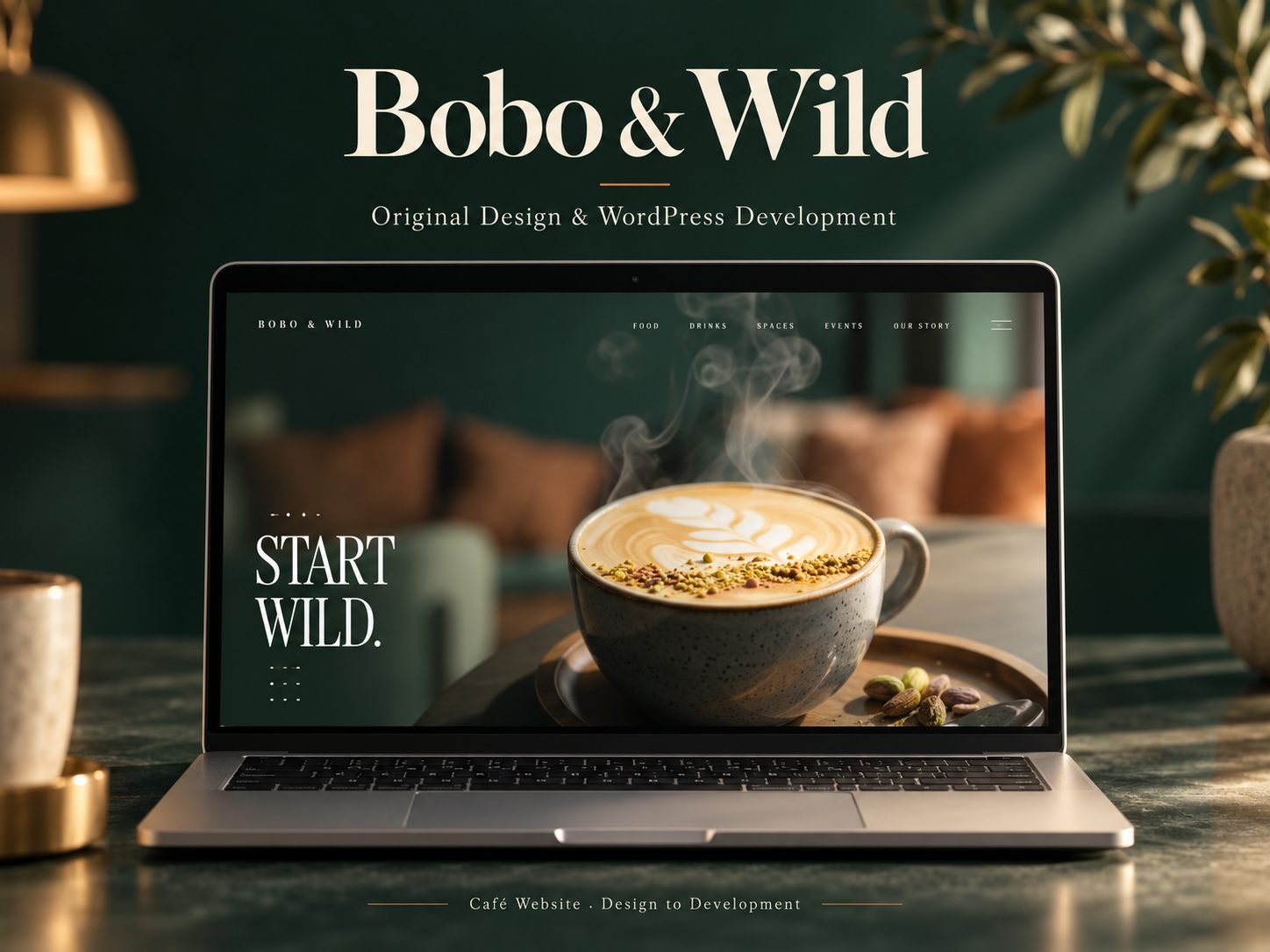 Bobo and Wild website shown on a laptop